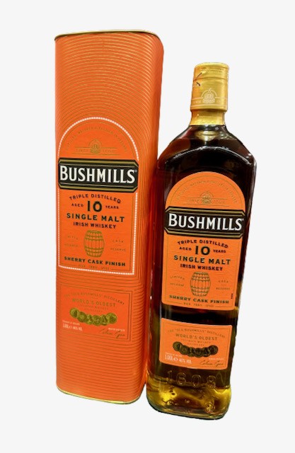 布希米爾10年雪莉桶威士忌 1000ml 46%                                
