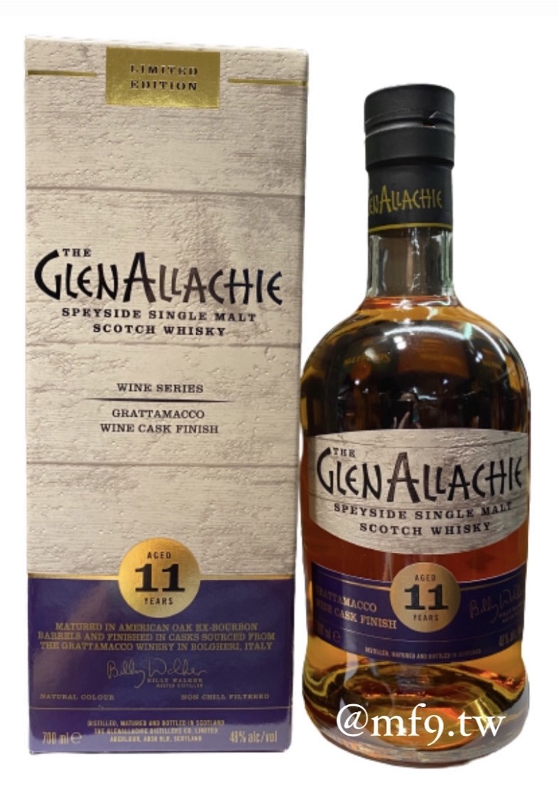 GlenAllachie 艾樂奇11年義大利Bolgheri紅酒桶 700ml 48%