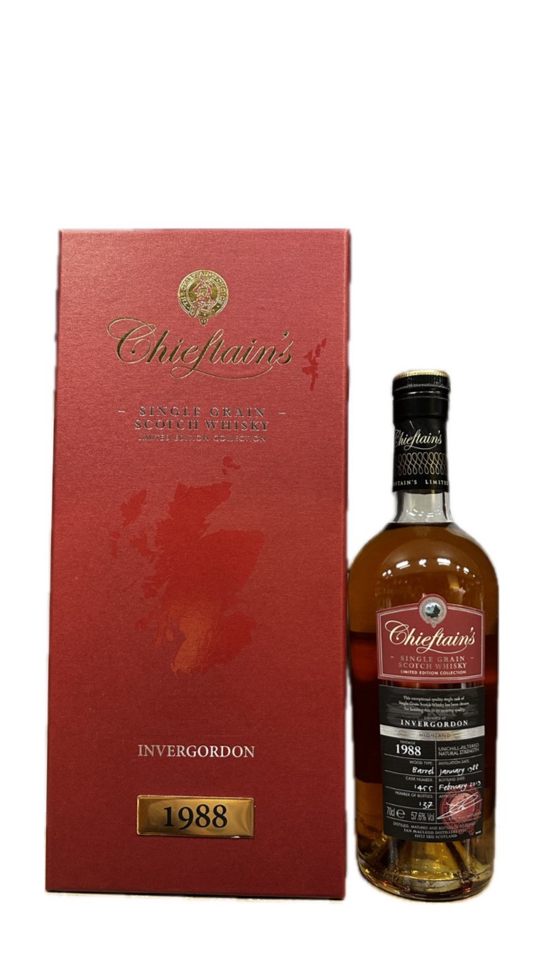 老酋長1988年30年單一穀物威士忌 700ml 57.6%                