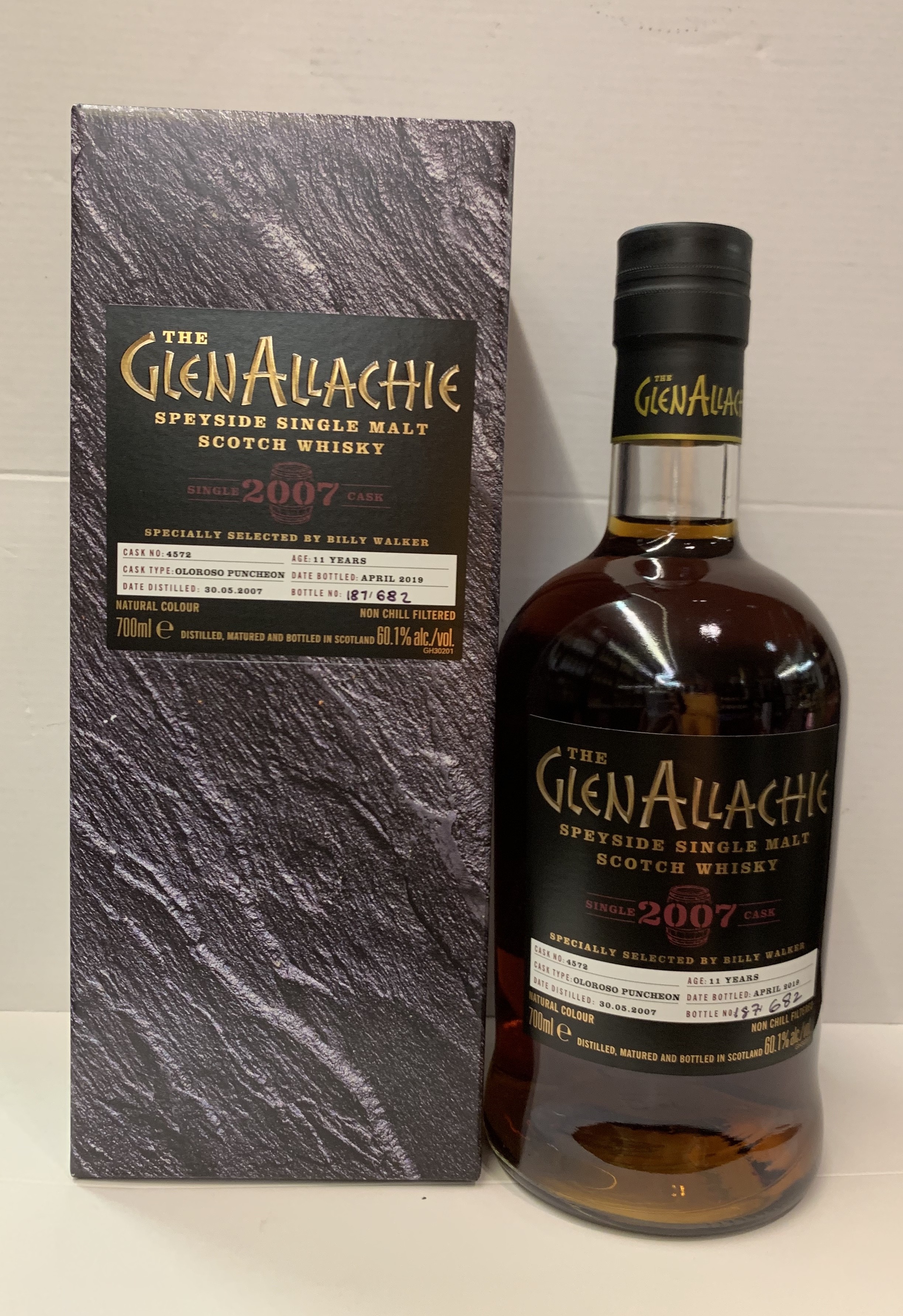 GlenAllachie 艾樂奇2007年11年 4572桶原酒 700ml  60.1%