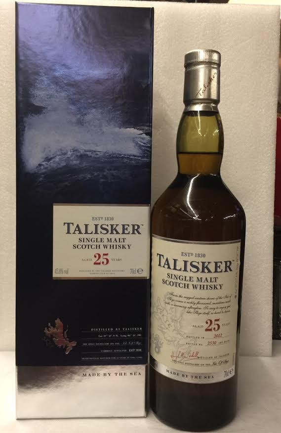 泰斯卡Talisker 25年 2012年700ml 45.8%                             