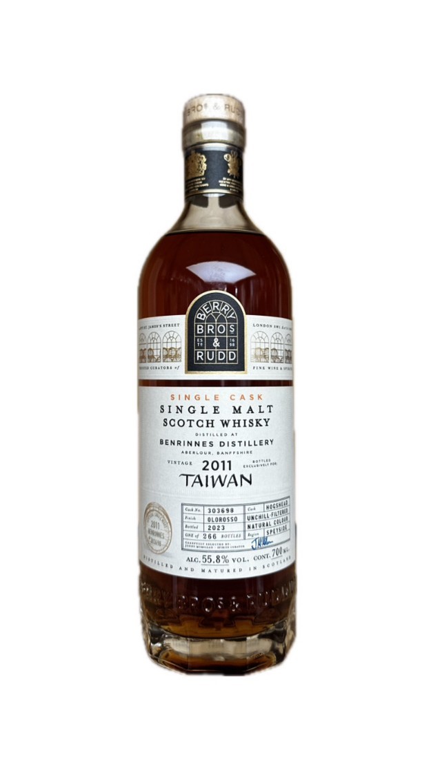 BB&R 本利林2011年單一麥芽威士忌303698桶 700ml 55.8%