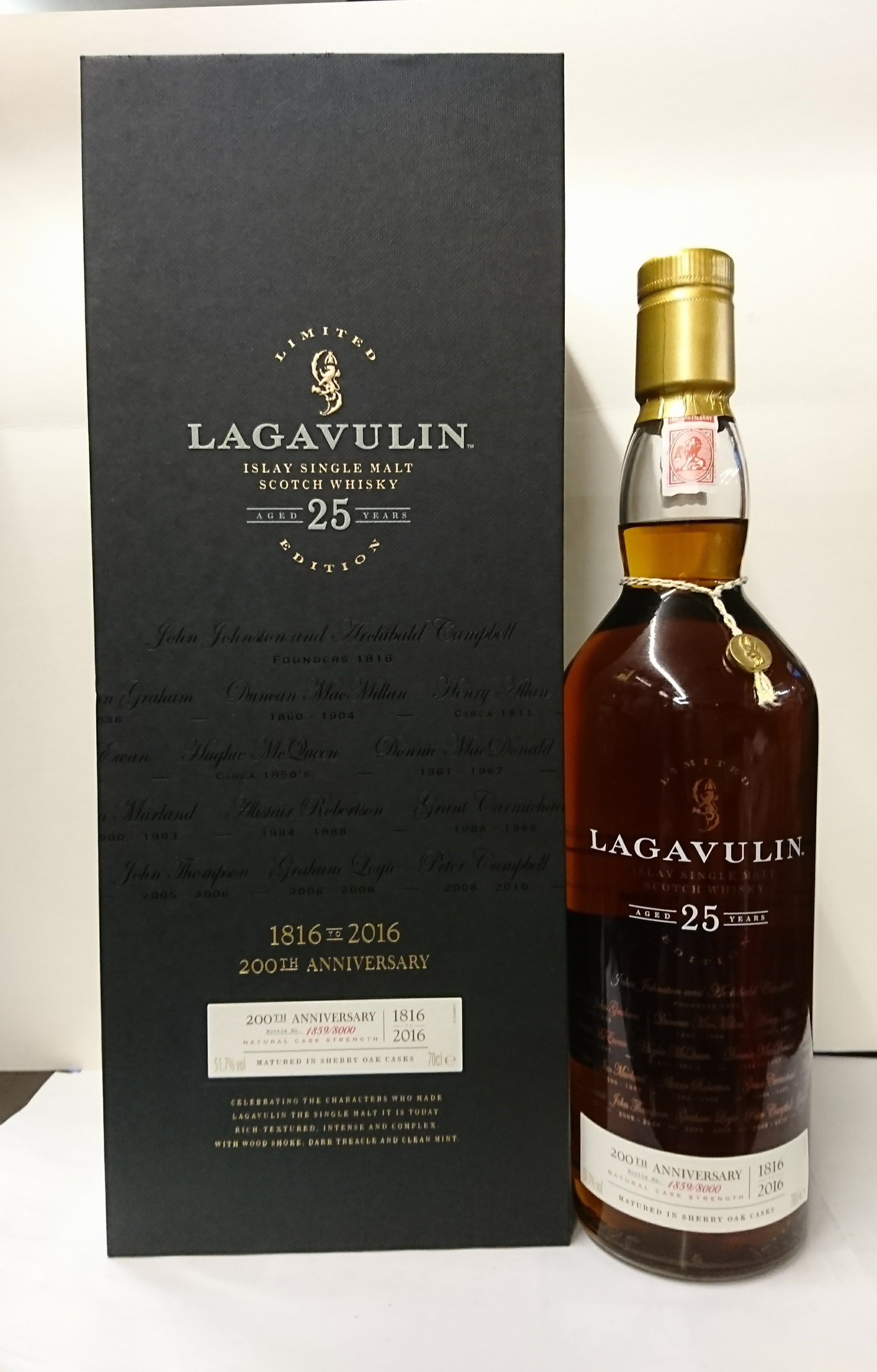 樂加維林25年200週年紀念酒 700ml 51.7%