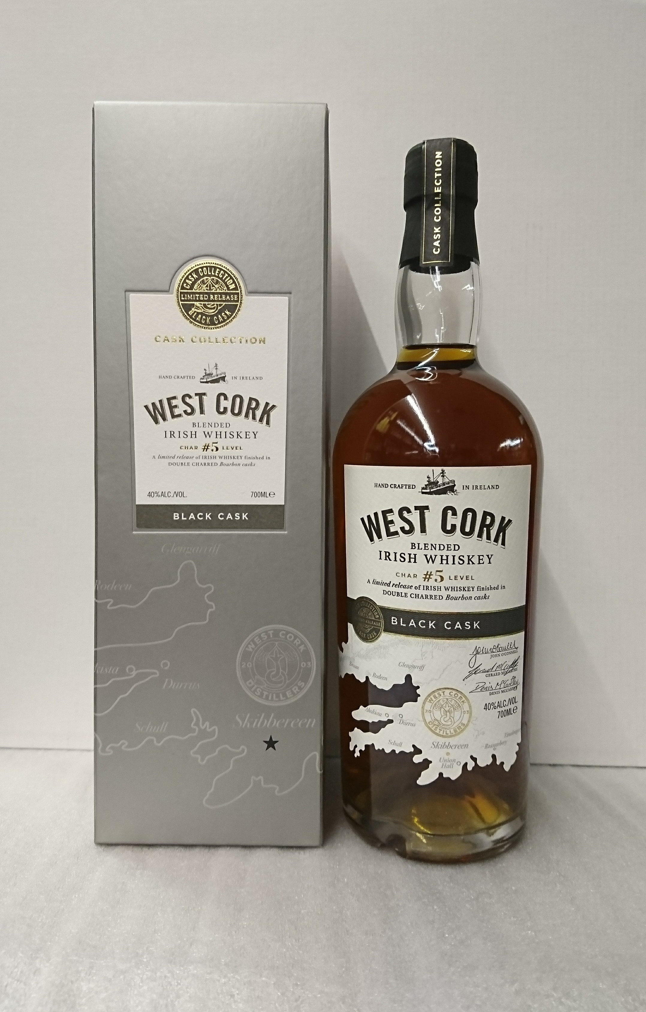 愛爾蘭威斯克黑桶極品威士忌  700ml  40%                            