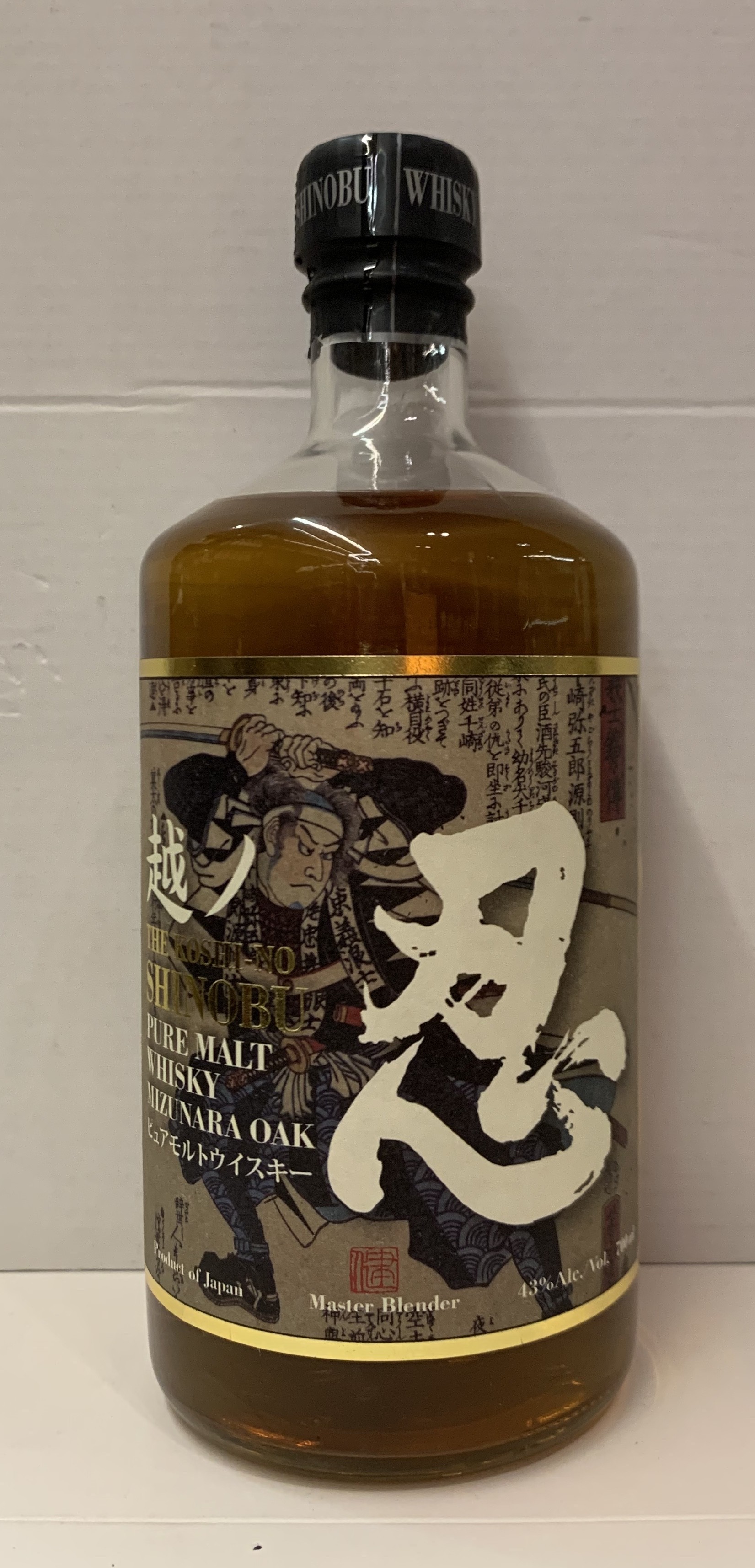 SHINOBU忍純麥威士忌 700ml  43%                                    