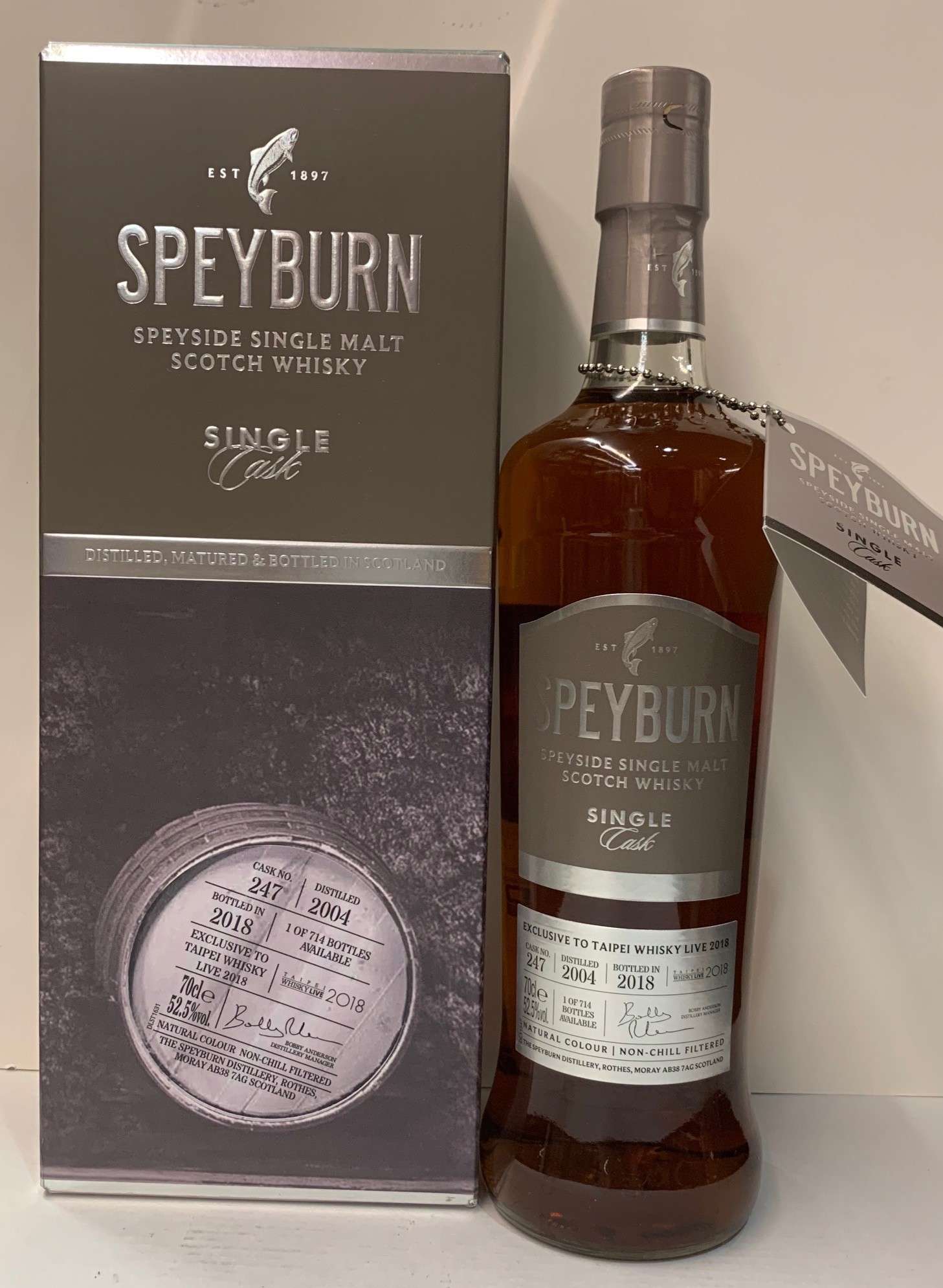 Speyburn 詩貝犇2004-2018年單桶威士忌700ml  52.5%                   