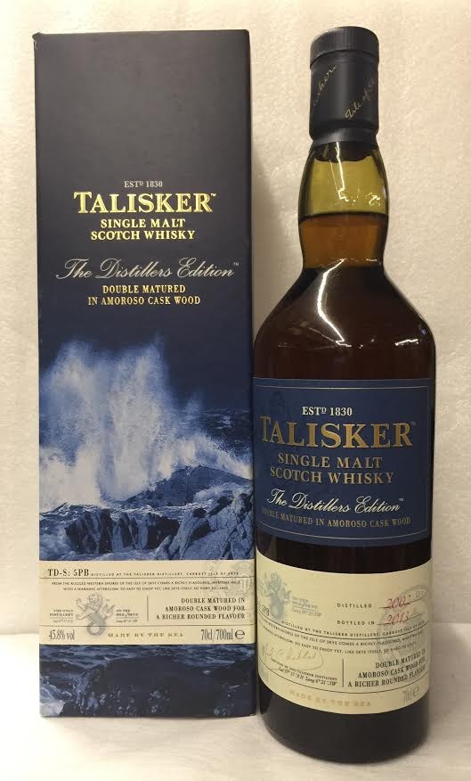 泰斯卡Talisker 2002-2013年雙桶 700ml 45.8%                        
